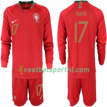 Portugal NANI 17 Kind Thuis Tenue WK voetbal 2018 L/S